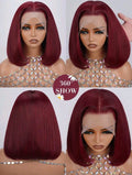 Wine & Dine — Burgundy Lace Front Human Hair Wig