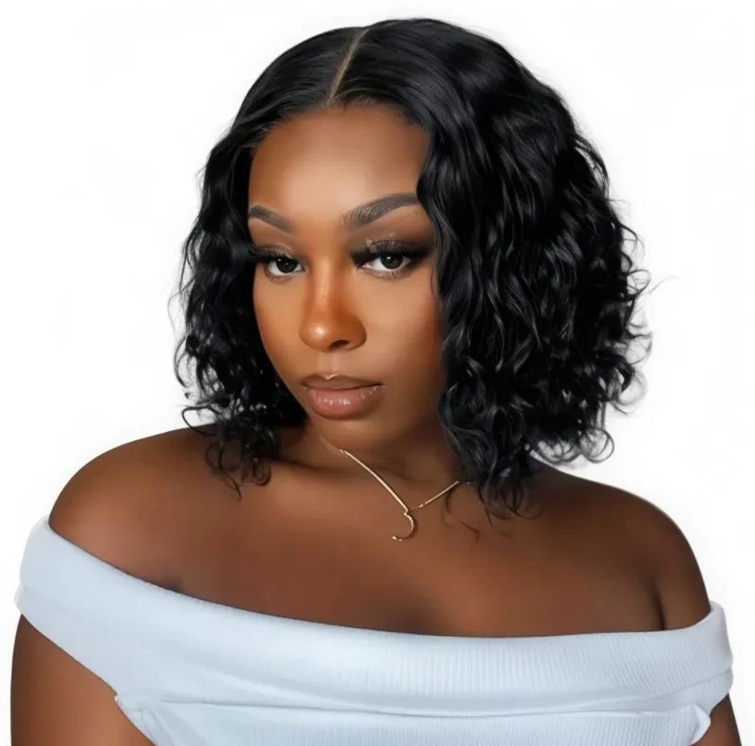 Curl Boss — Brazilian Deep Wave Bob Wig | 10" Glueless Lace
